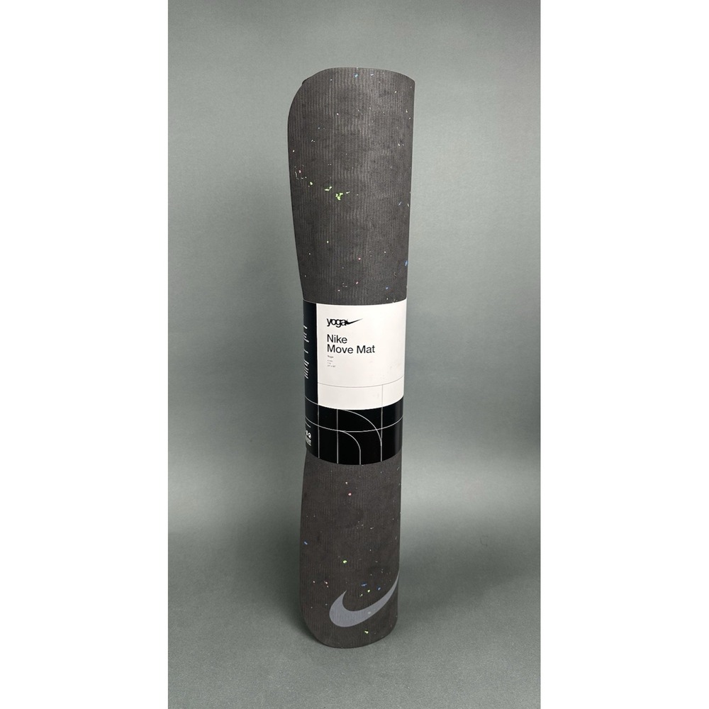 Nike Move Yoga Mat 4mm Black Anthracite 24" x 68" Unisex Style NEW